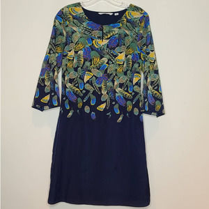 Isaac Mizrahi Live peacock feather dress - Size 2